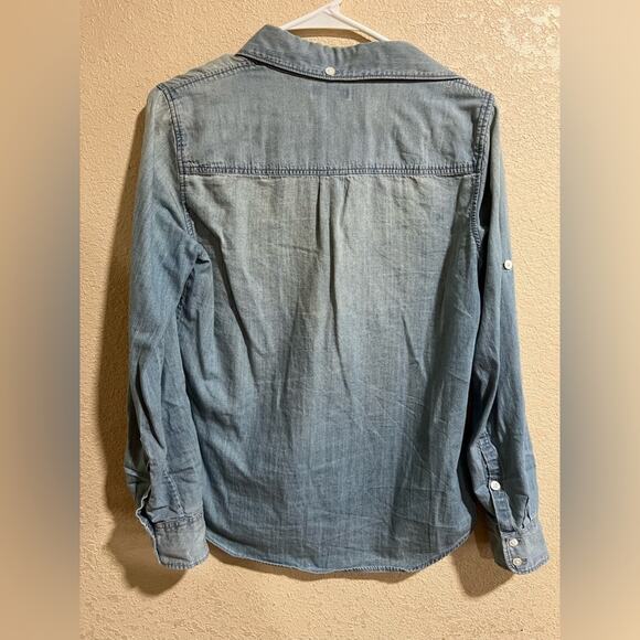 J. Crew chambray blue button up shirt 4 - Picture 4 of 7